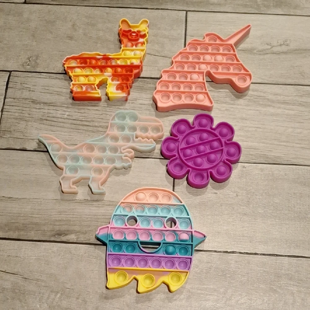 🦔 Colorful Pop It Fidget Toy Set for Kids🍍